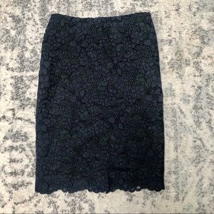 TORY BURCH lace pencil skirt